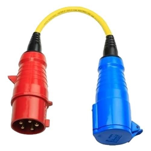 Cablu cu adaptor 32A ( trifazic la monofazic ) - CampShop.ro