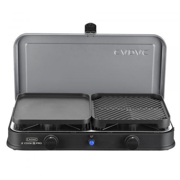 CADAC 2 Cook 2 Pro Deluxe – vedere frontală a aragazului portabil