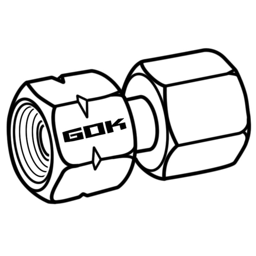 Conector instalatie de gaz 1/4 inch stânga x 8, GOK - CampShop.ro
