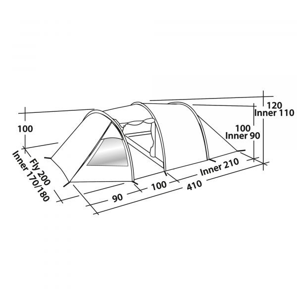 Cort tunel EASY CAMP Spirit 300 - campshop.ro