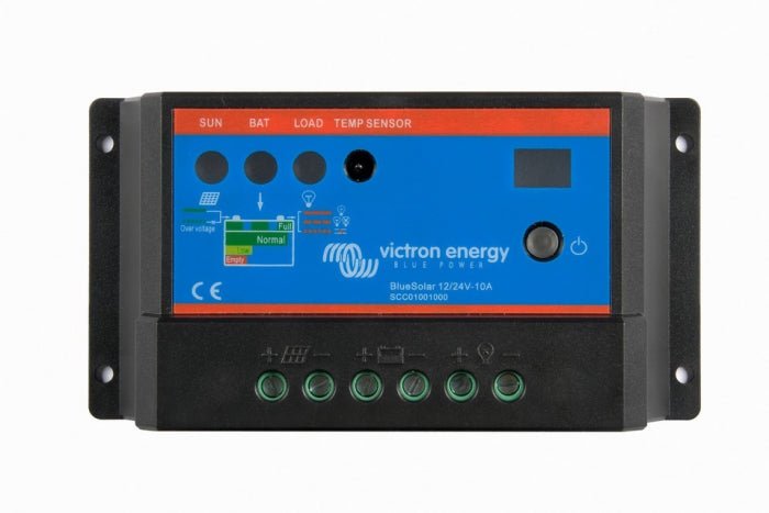 Incarcator solar 12V 24V 10A Victron Energy BlueSolar PWM-Light 12/24V-10A - CampShop.ro