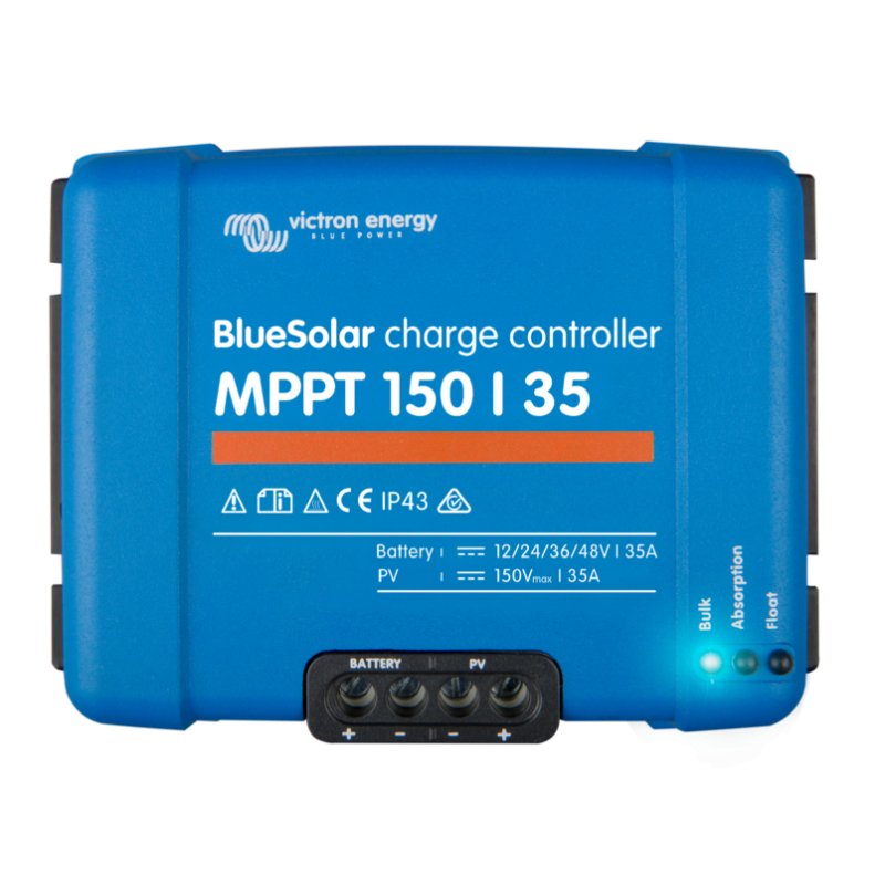 Incarcator solar 12V 24V 48V 35A Victron Energy BlueSolar MPPT 150/35 - campshop.ro