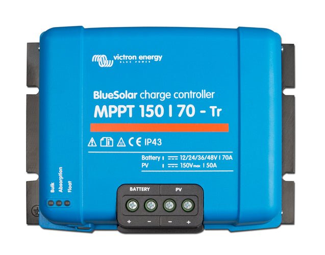 Incarcator solar 12V 24V 48V 70A Victron Energy BlueSolar MPPT 150/70-Tr - CampShop.ro