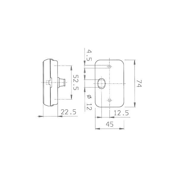 JOKON SMLR 130 - lumina de gabarit lateral pentru rulote si autorulote - campshop.ro