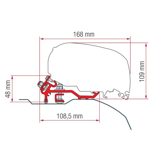 Pachet marchiza Fiammastore F80 S pentru Fiat Ducato, Citroen Jumper, Opel Movano, Peugeot Boxer, FIAMMA - campshop.ro