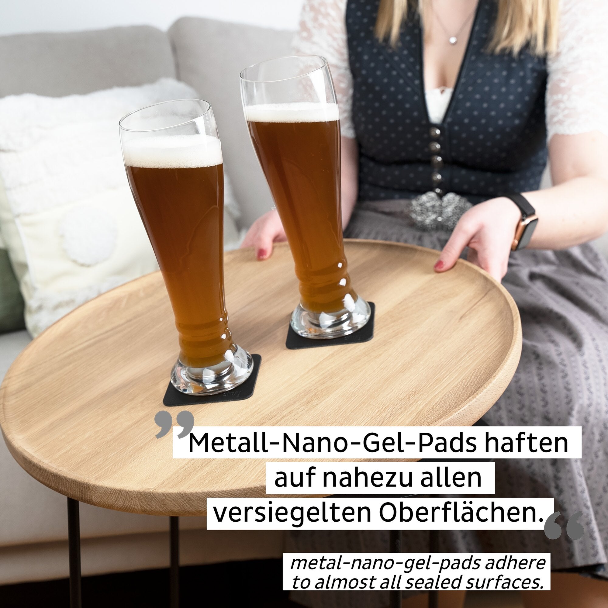 Pahar magnetic SILWY de cristal, pentru bere ,500 ml - CampShop.ro