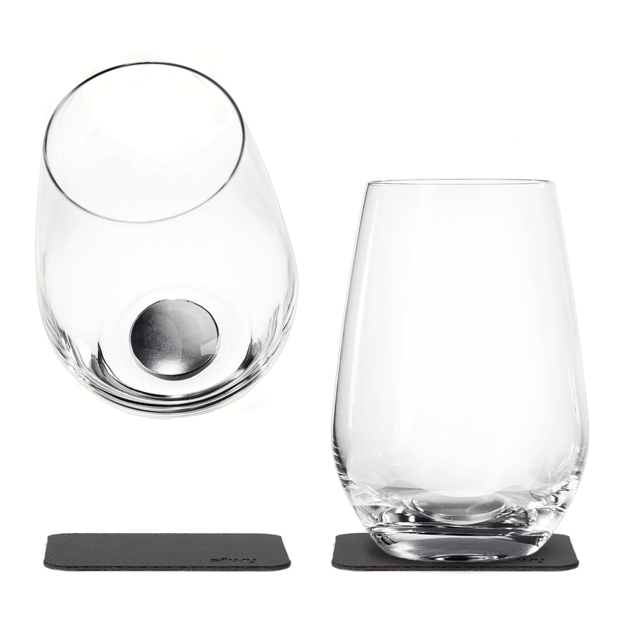 Pahare magnetice SILWY, de cristal, Longdrink 400 ml, 2 buc. - CampShop.ro