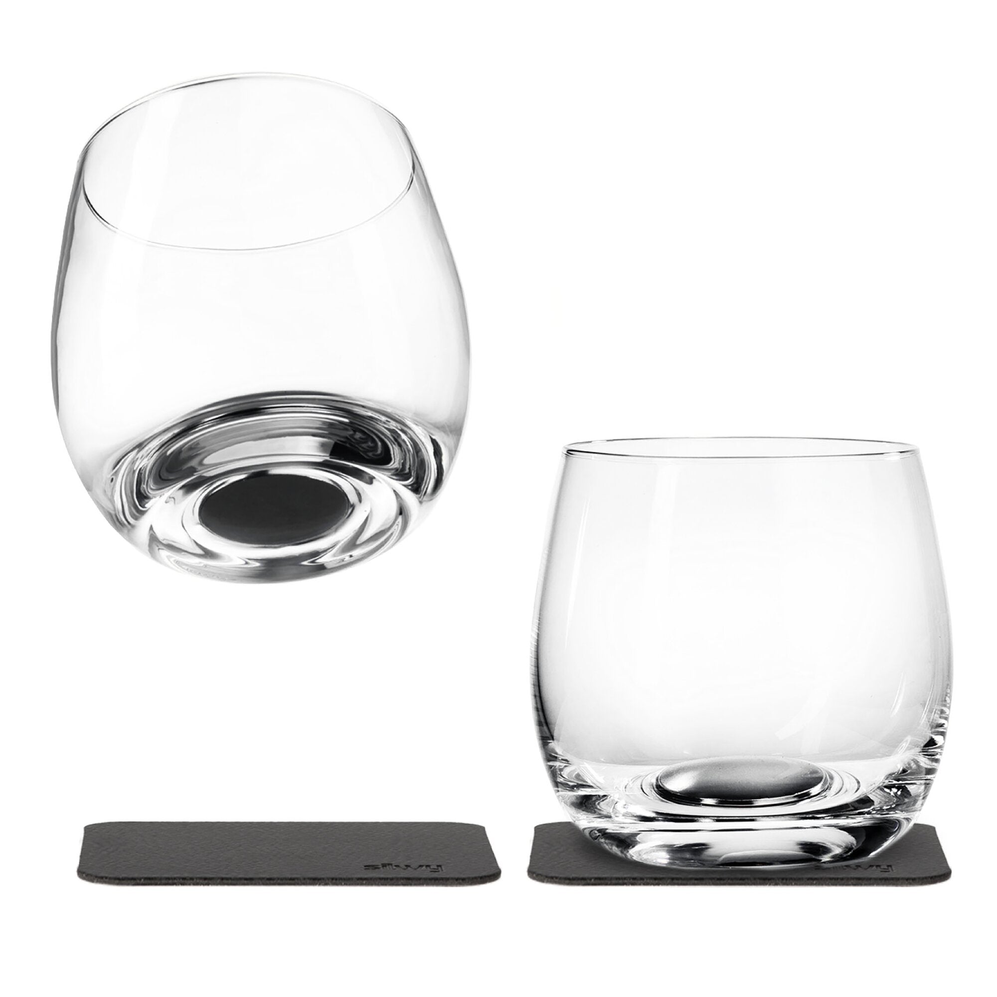 Pahare magnetice SILWY de cristal, pentru whisky 250 ml, 2 buc. - CampShop.ro