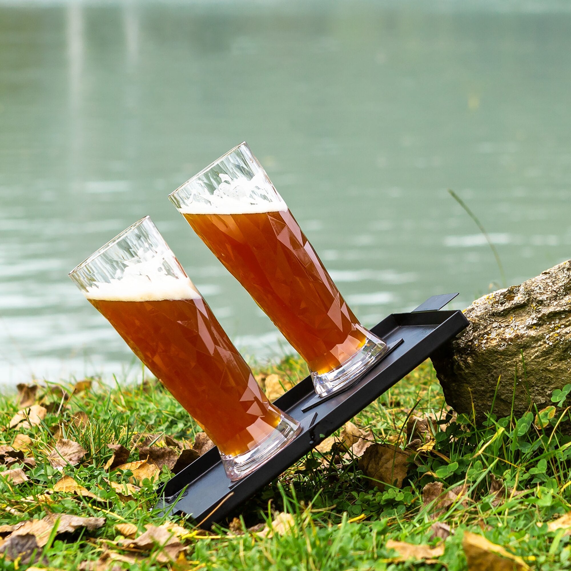 Pahare magnetice SILWY pentru bere, din plastic, 500 ml, 2 buc. - CampShop.ro