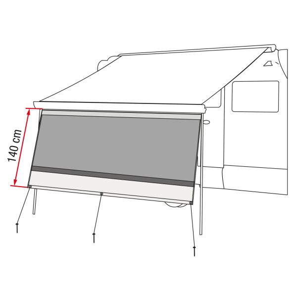 Perete frontal FIAMMA Blocker - campshop.ro