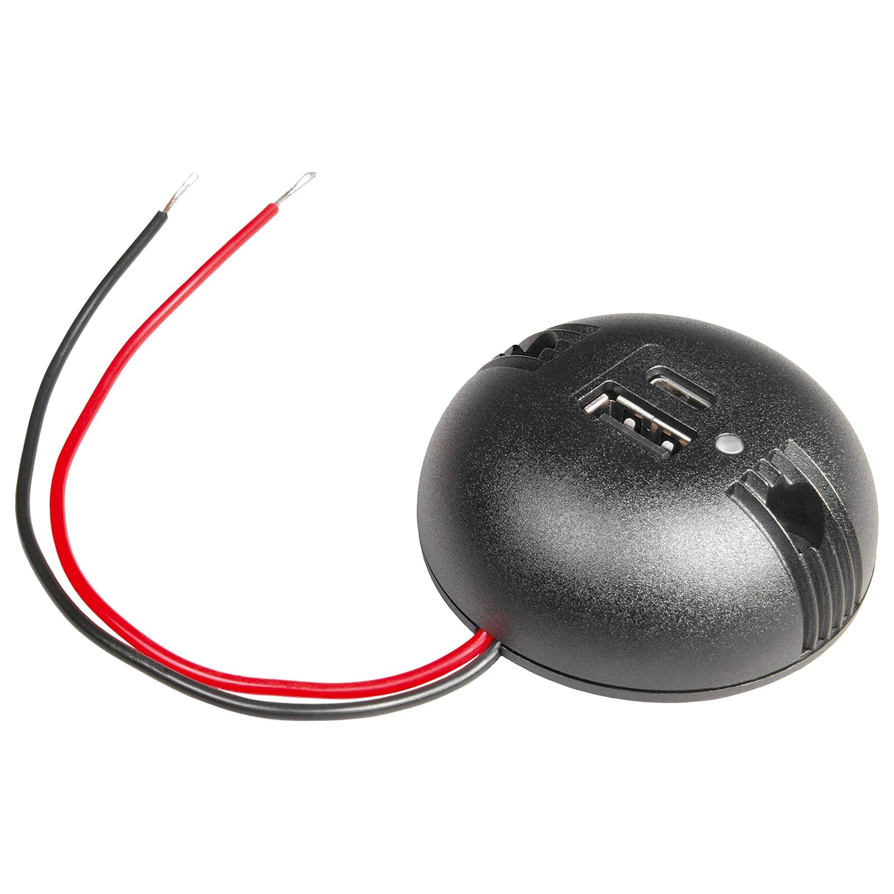 Priză dublă de suprafață USB - C/USB - A rotundă, fără capac, PROCAR - CampShop.ro