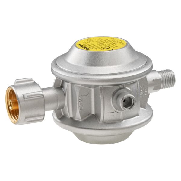 Regulator de joasa presiune pentru rulota/autorulota, 30 mbar, cu sau fara manometru, 1,5 kg/h, GOK - campshop.ro