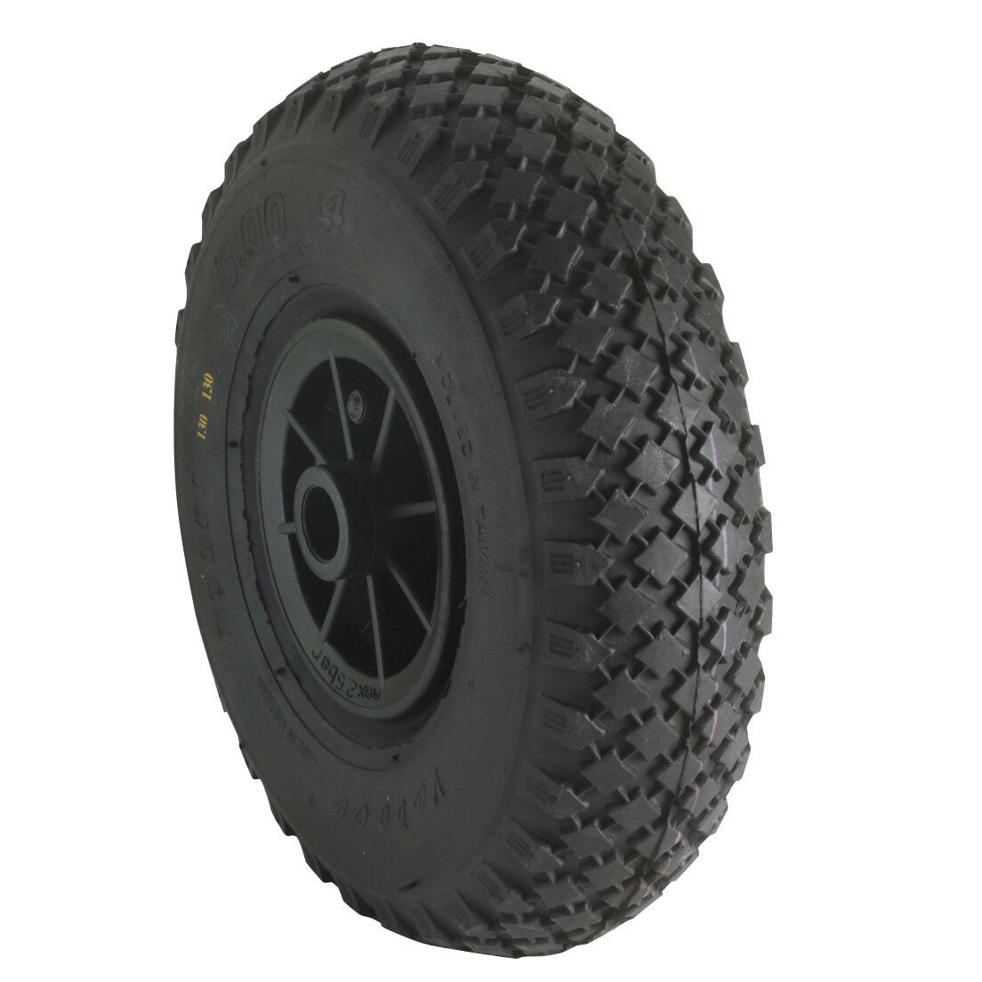 Roată de sprijin ROLKO cu anvelope pneumatica 260 x 85 mm, jantă din plastic - CampShop.ro