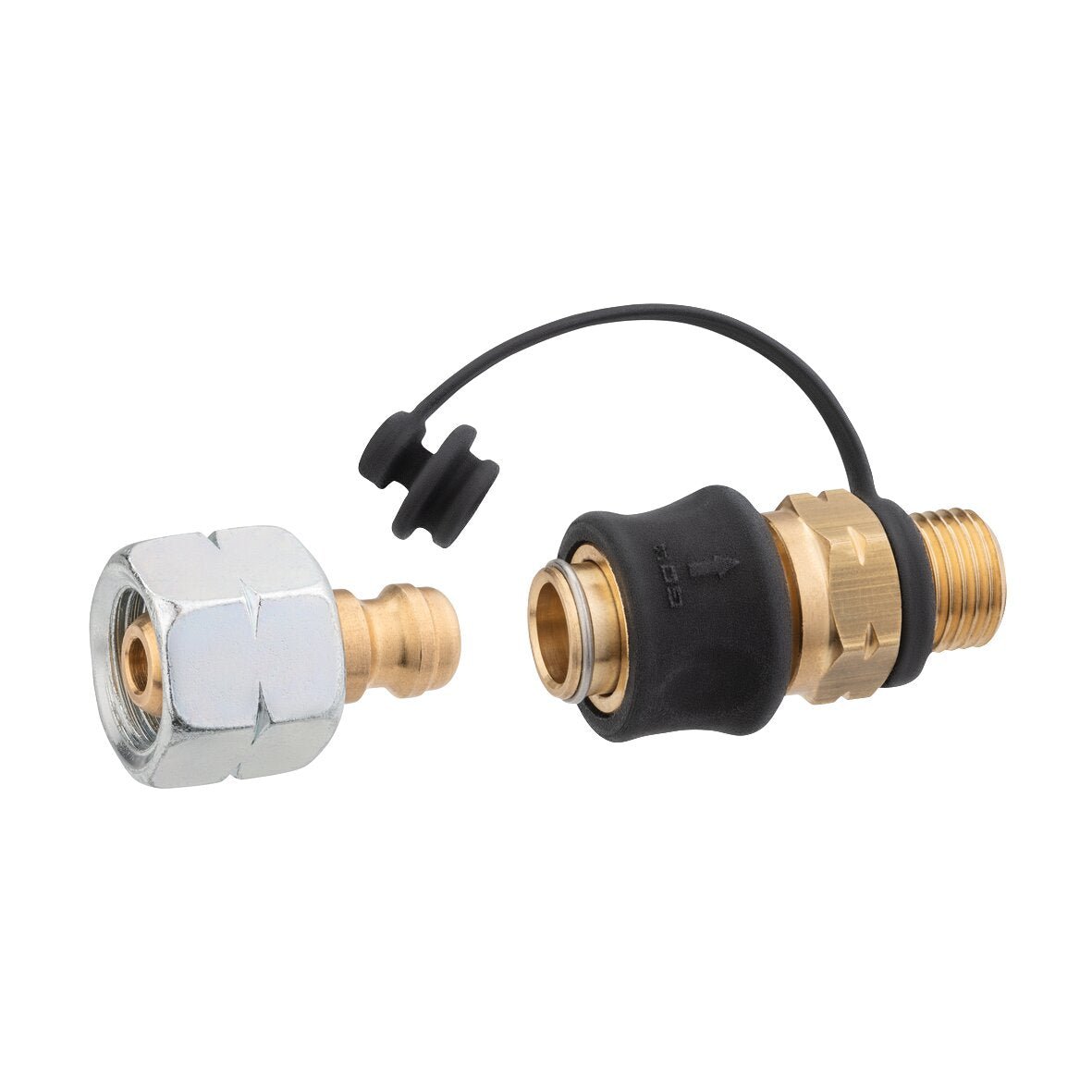 Set de cuple rapide (Quick Release), drept scurt. GOK tip SKU - QR G 1/4 LH - KN x SKU și STN x G1/4LH - ÜM - CampShop.ro