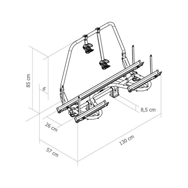 Suport biciclete pentru protap rulota THULE Caravan Superb - campshop.ro