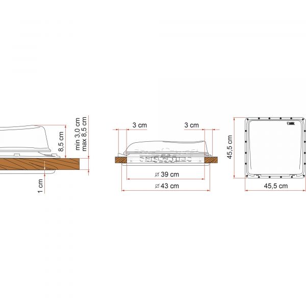 Trapa rulota sau autorulota FIAMMA Vent 40 - campshop.ro